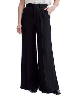 Black Wide Leg Claire Flare Pant