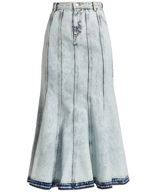 Lex Denim Skirt in Acid