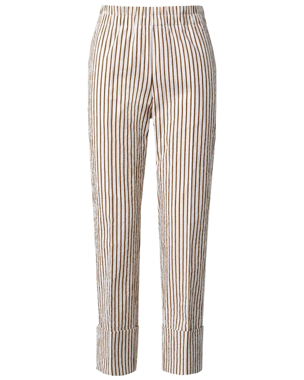 Akris Punto Cream and Sun Seersucker Stripe Farell Pant – Stanley Korshak