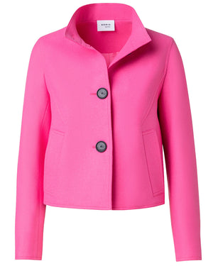 Pink Wool Boxy Vivo Jacket