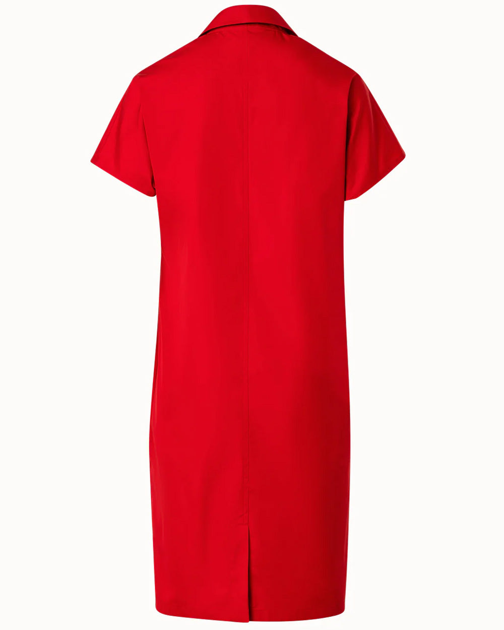 Red Techno Crepe Mini Dress