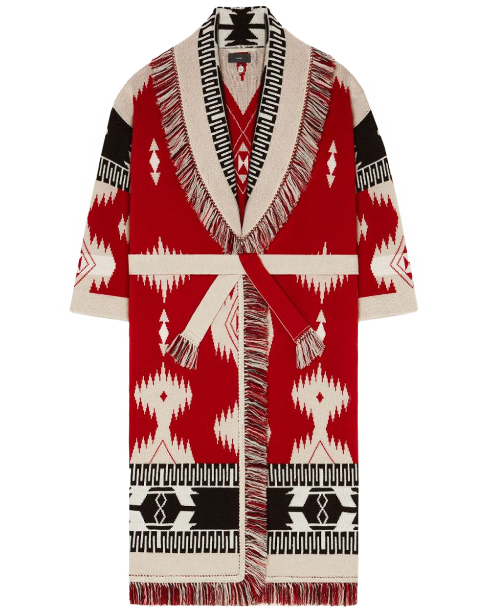 Fire and Cream Icon Jacquard Coat