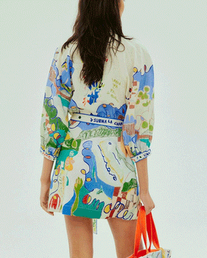 Multi Nadia Mini Shirtdress