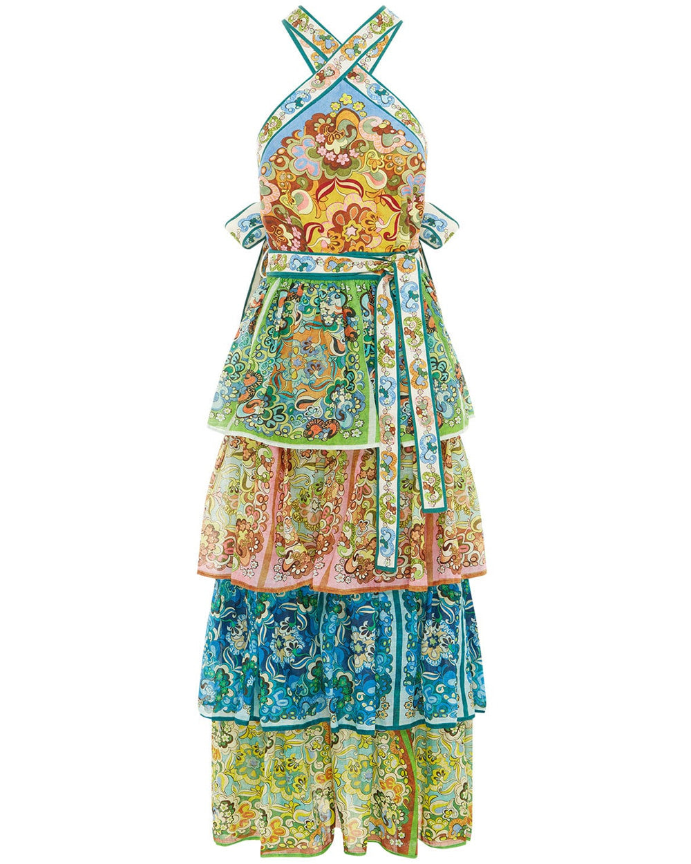 Multicolor Halter Dreamer Dress