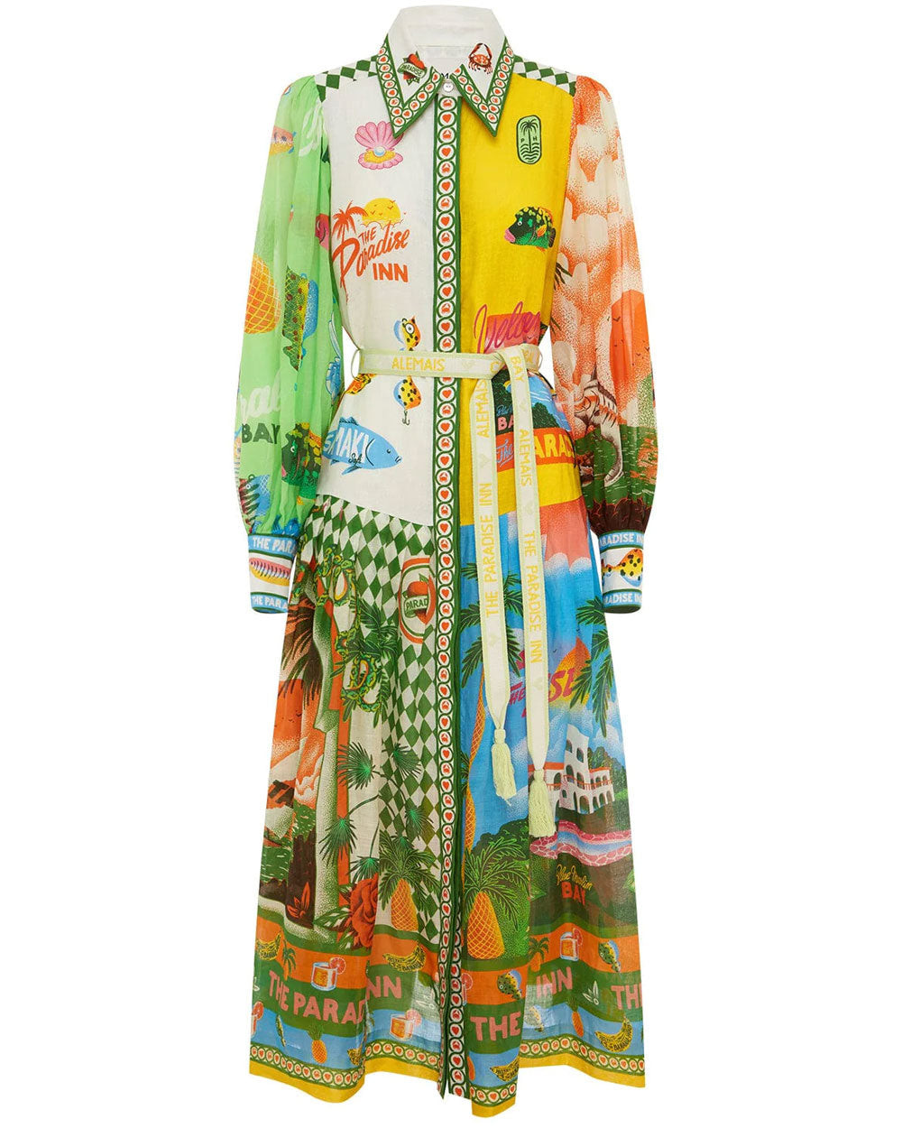 Multicolor Paradiso Shirt Dress