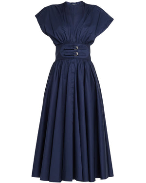 Blue Jaden Midi Dress