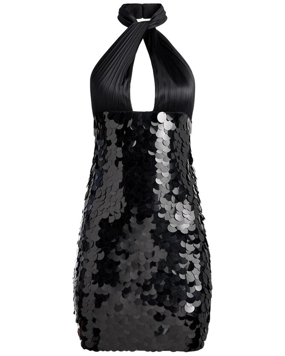 Black Embellished Dedra Mini Dress