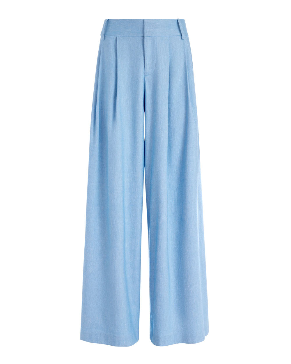 Alice + Olivia Chambray Scarlet Wide Leg Flare Pant – Stanley Korshak