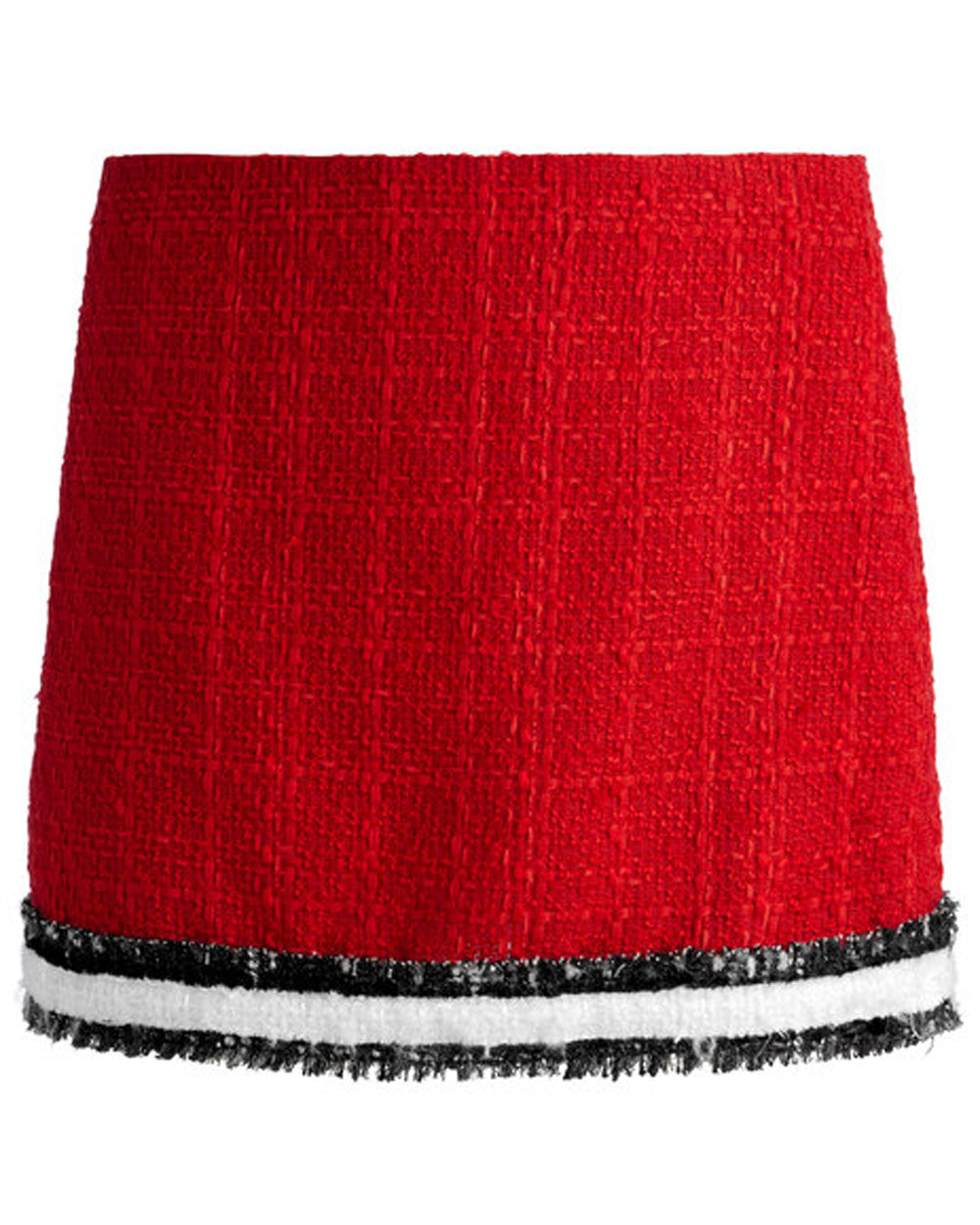 Perfect Ruby Red Rubi Tweed Micro Skirt