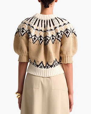 Ivory Fair Isle Marty Sweater