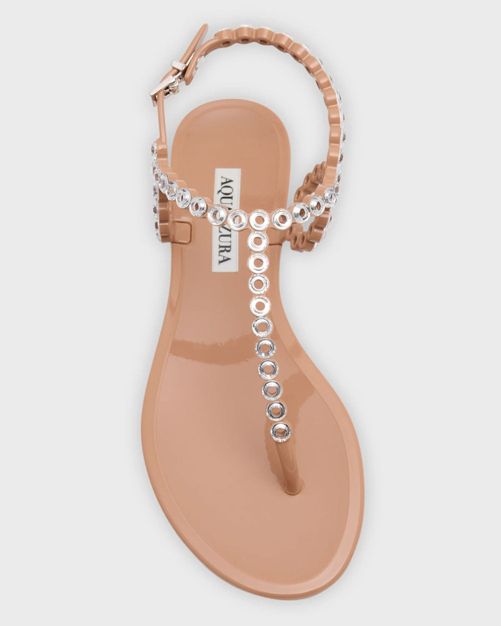 Barely There Crystal Jelly Sandal in Powder Pink