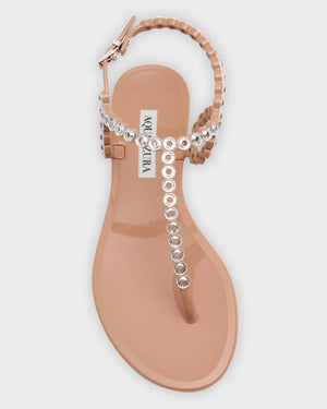 Barely There Crystal Jelly Sandal in Powder Pink