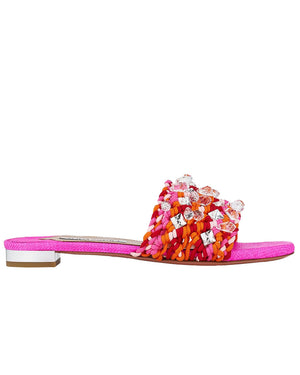 Crystal Cote Flat in Pink and Red