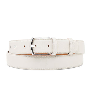 Leather Belt in Panna