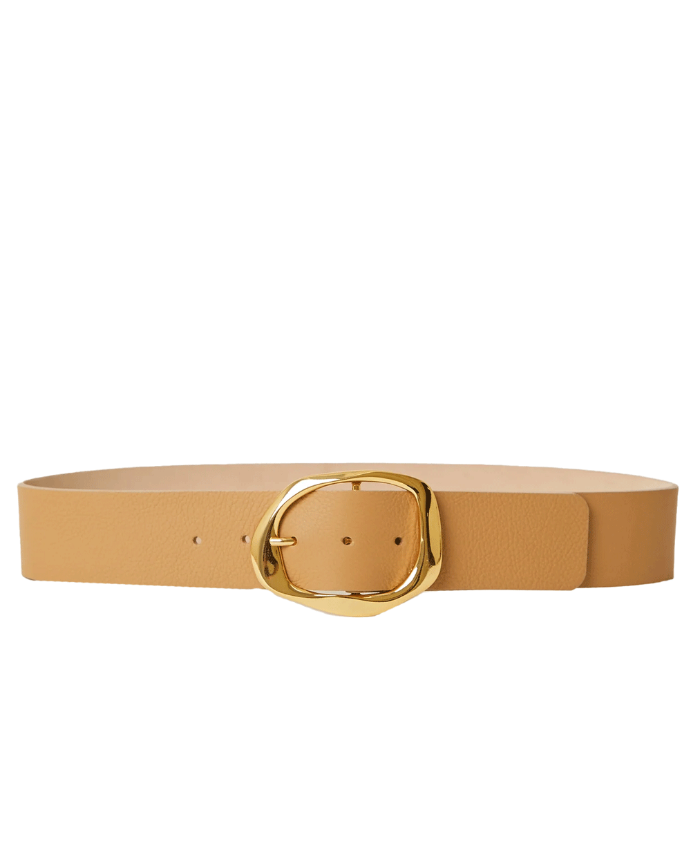 Edmond Leather Belt in Vachetta and Gold