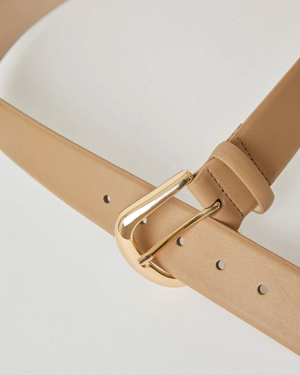 Kennedy Belt in Camel and Gold