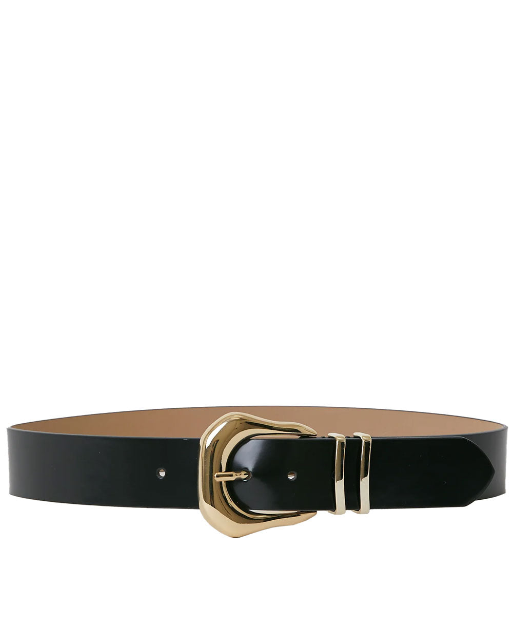Koda Mod Leather Belt in Black and Gold