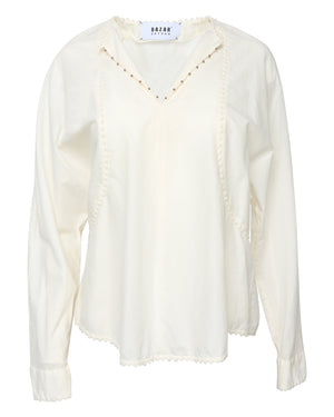 Off-White Light Poplin Blouse