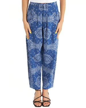 Blue Bandana Pantalon Confort