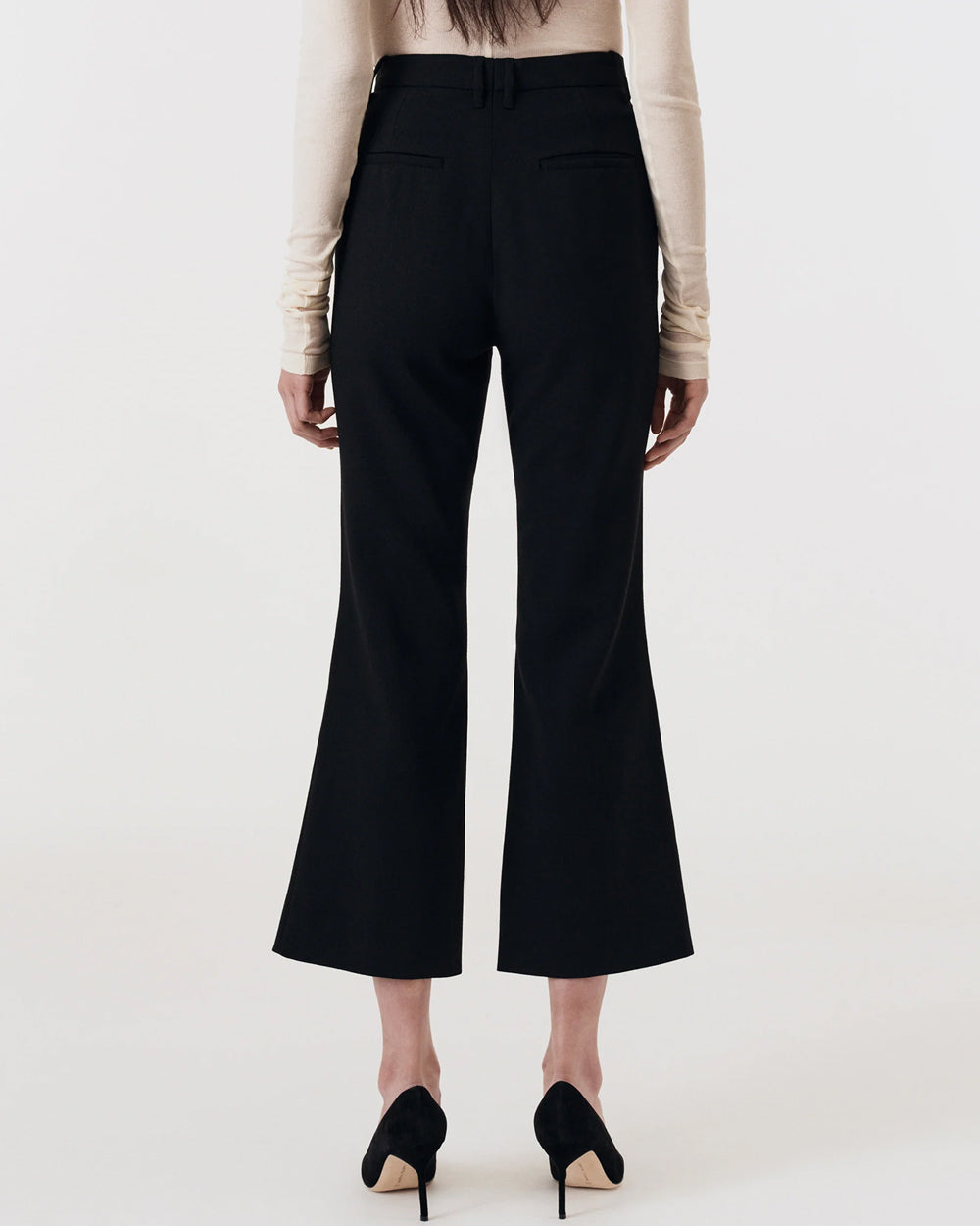 Black Credo Frill Trouser