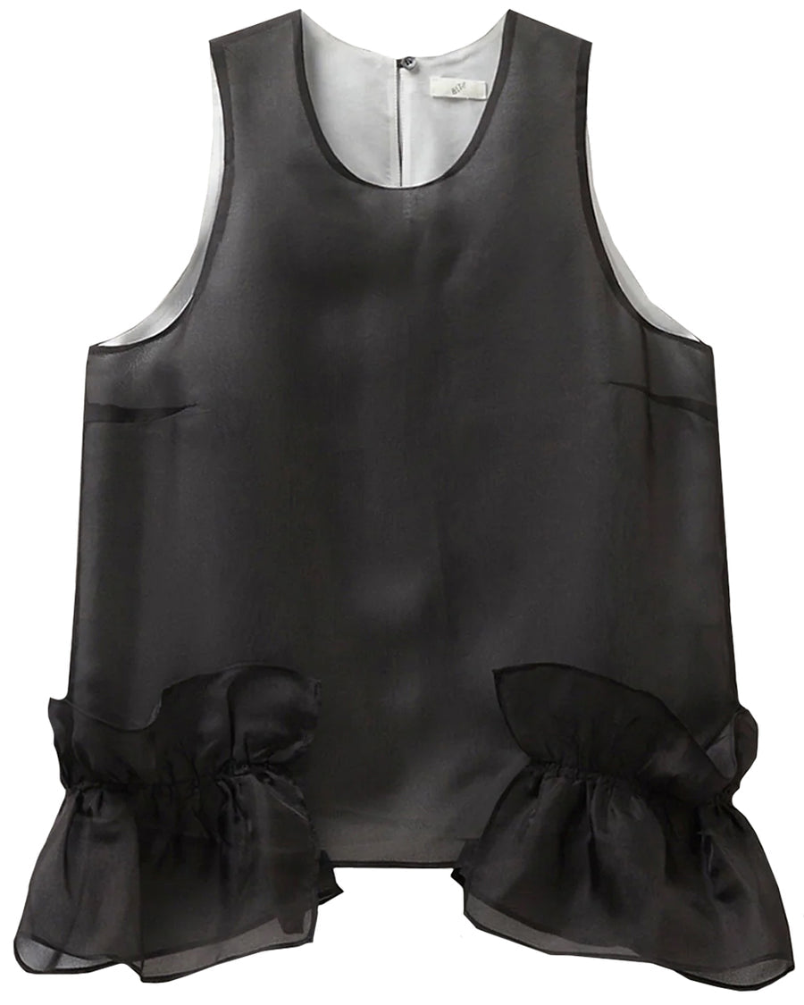 Black Frill Top