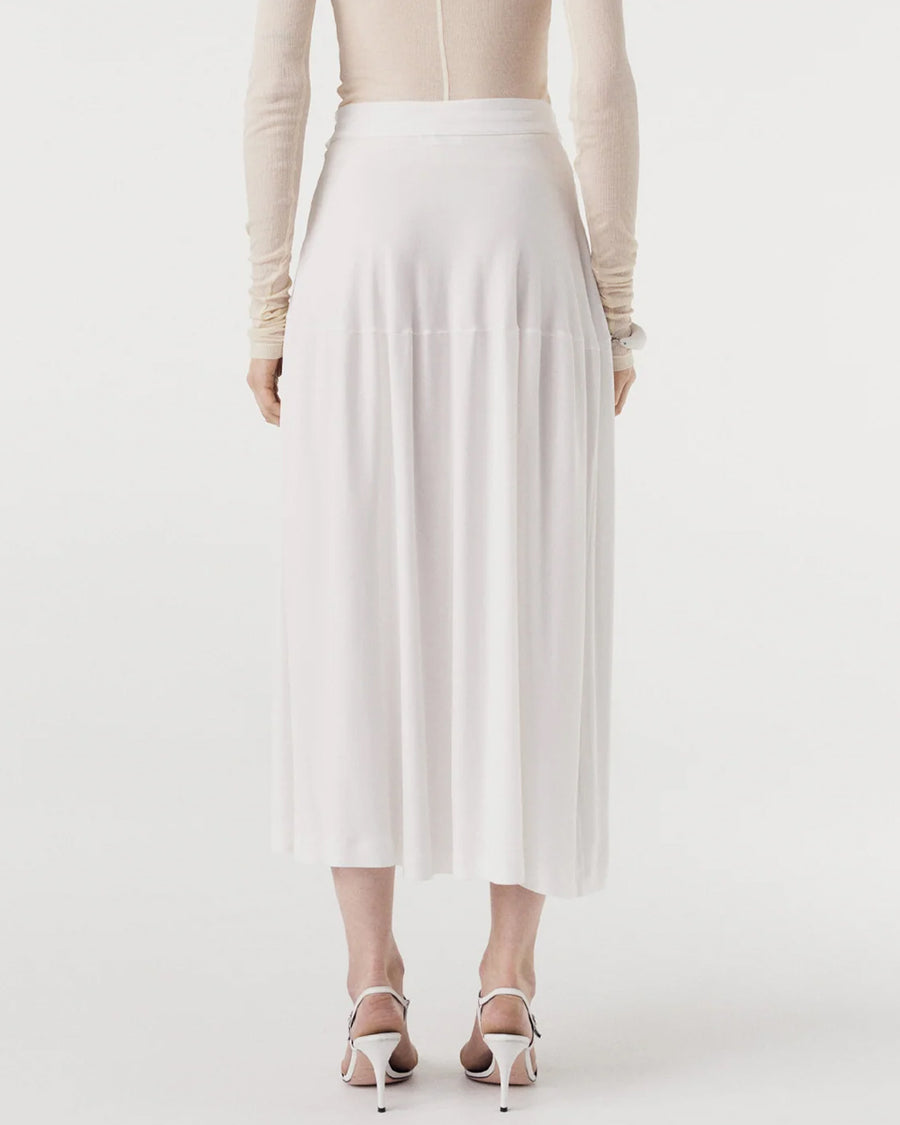 Off White Drapy Belt Skirt