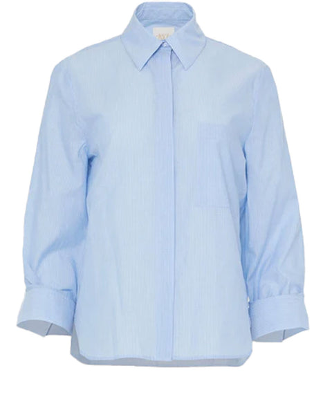 Morning Mist Button-Front Shirt