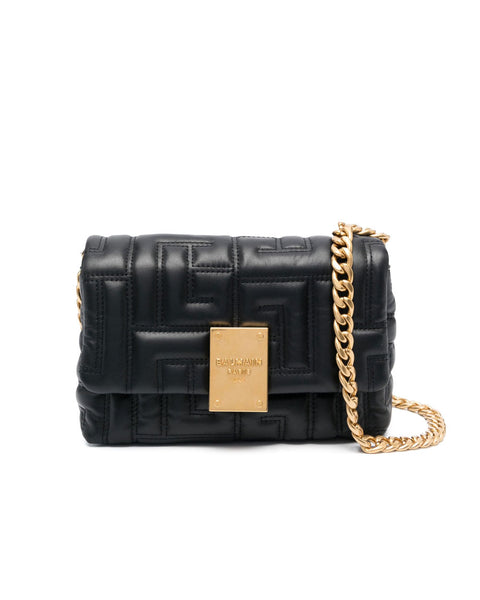 Balmain 1945 Mini Soft Quilted Crossbody in Black – Stanley Korshak