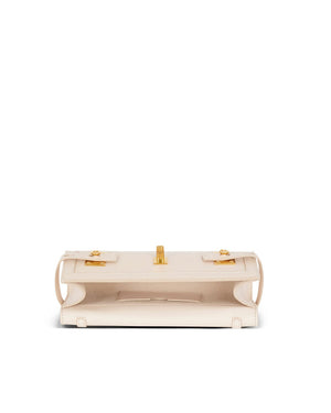 B-Buzz Pouch 23 Leather Clutch Bag in Cream