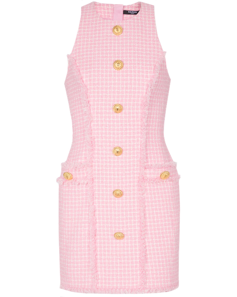 Blanc and Rose Tweed Vichy Mini Dress