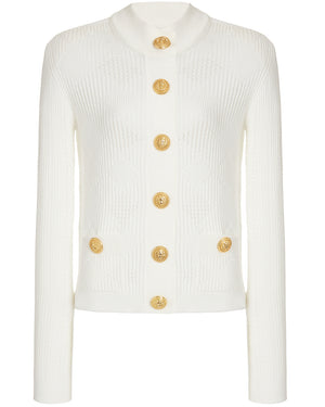 Blanc Knit Vichy Cardigan