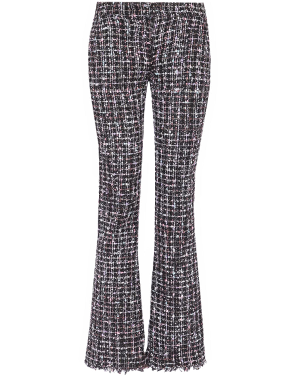 Noir Tweed Flare Pant