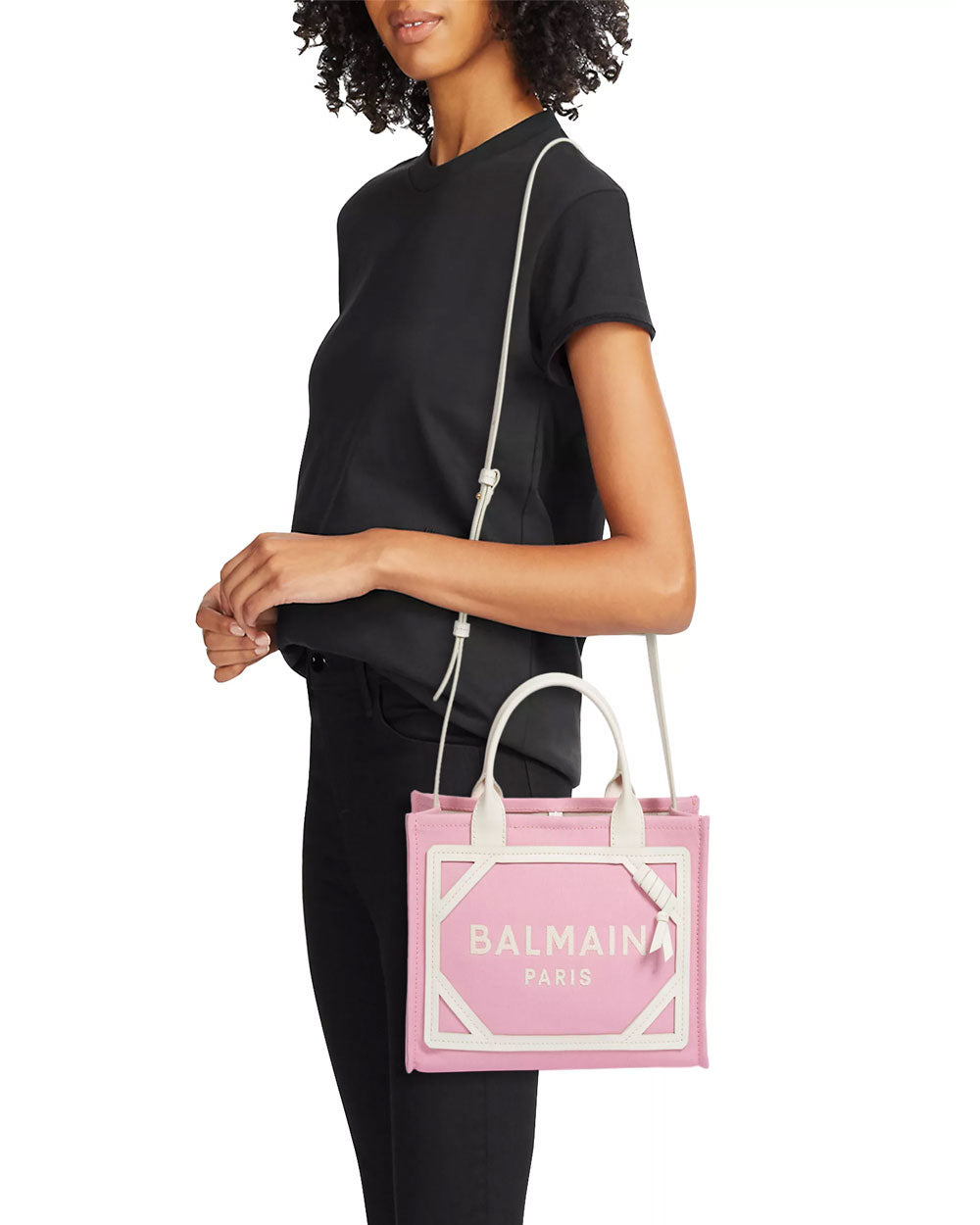 Small B-Army Canvas Shopper Tote in Rose
