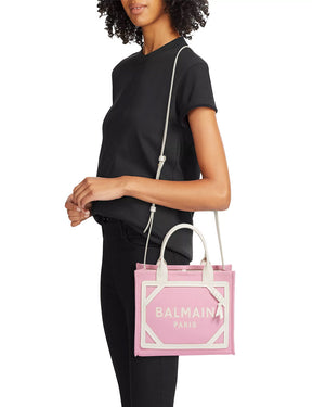 Small B-Army Canvas Shopper Tote in Rose