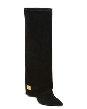 Uma Suede Boots in Black