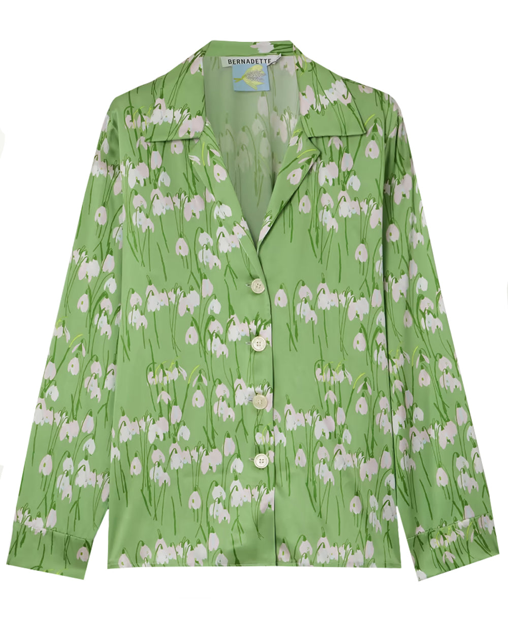 Green Snowdrop Pyjama Louis Blouse