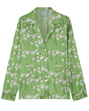 Green Snowdrop Pyjama Louis Blouse