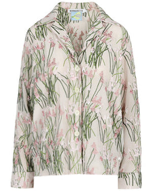 Pink Hyacinth Pyjama Louis Blouse