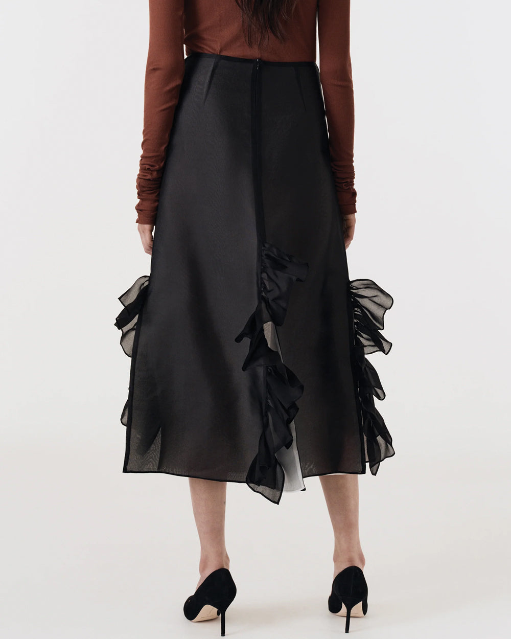Black Radieux Frill Skirt