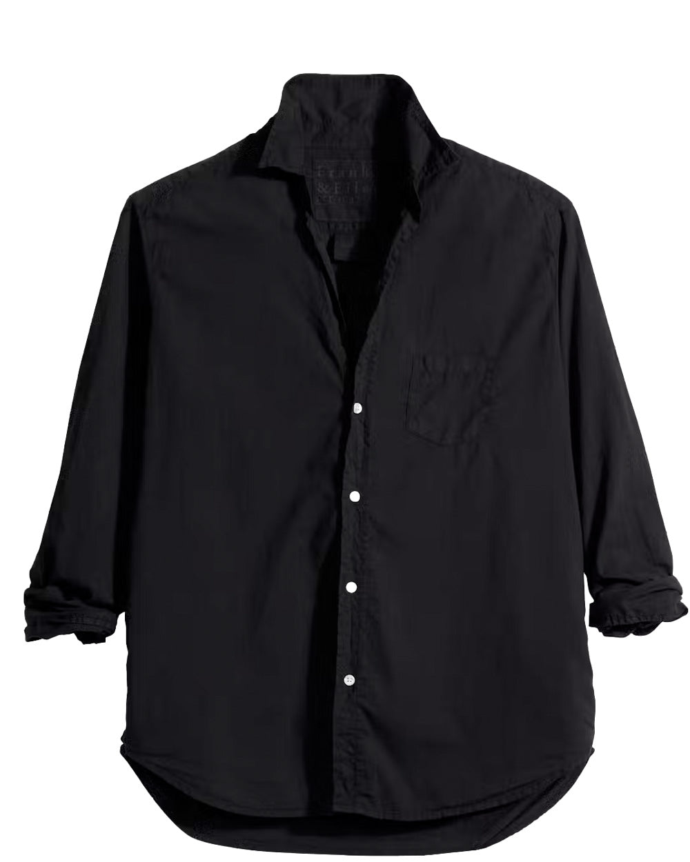 Frank & Eileen Black Button Up – Stanley Korshak