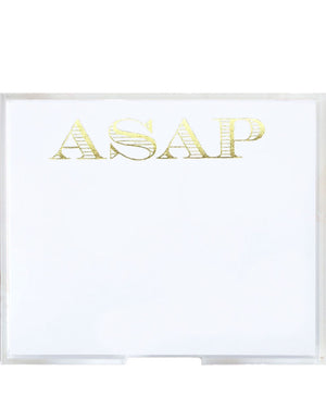 Luxe Gold Foil ASAP Notepad