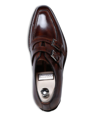 Artistico Leather Monkstrap in Medium Chocolate