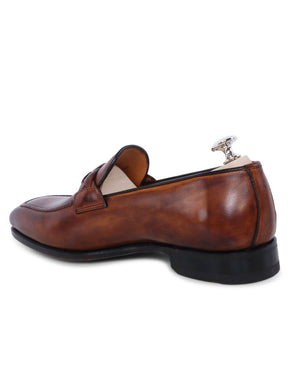Beato Loafer with Leather Sole in Bruciato