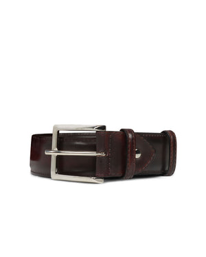 Leather Belt in Mattone