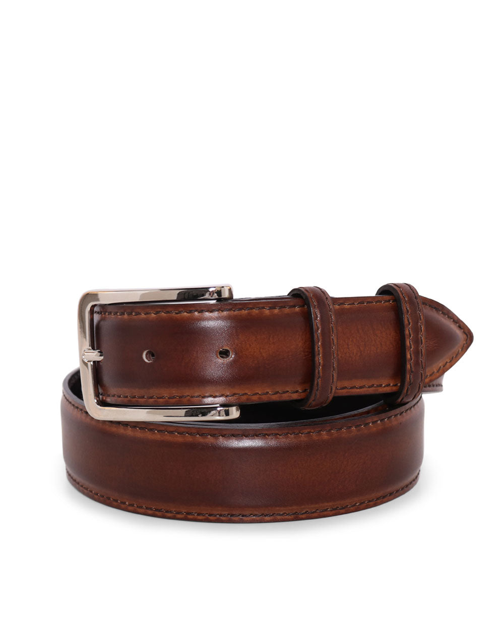 Light Chocolate Leather Belt