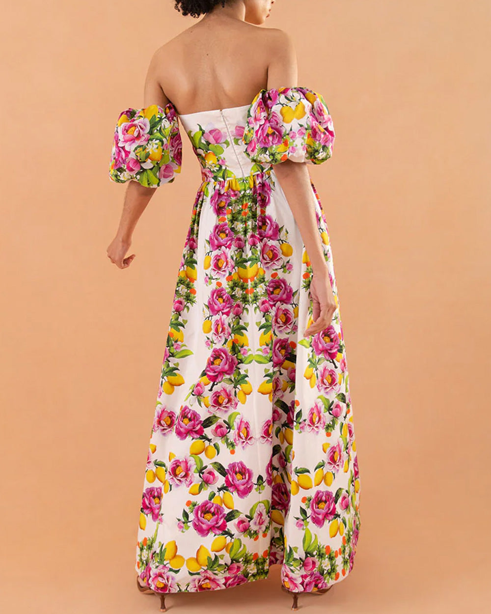 Pink Peonia Off The Shoulder Juliet Dress