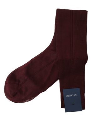 Bordeaux Over The Calf Socks