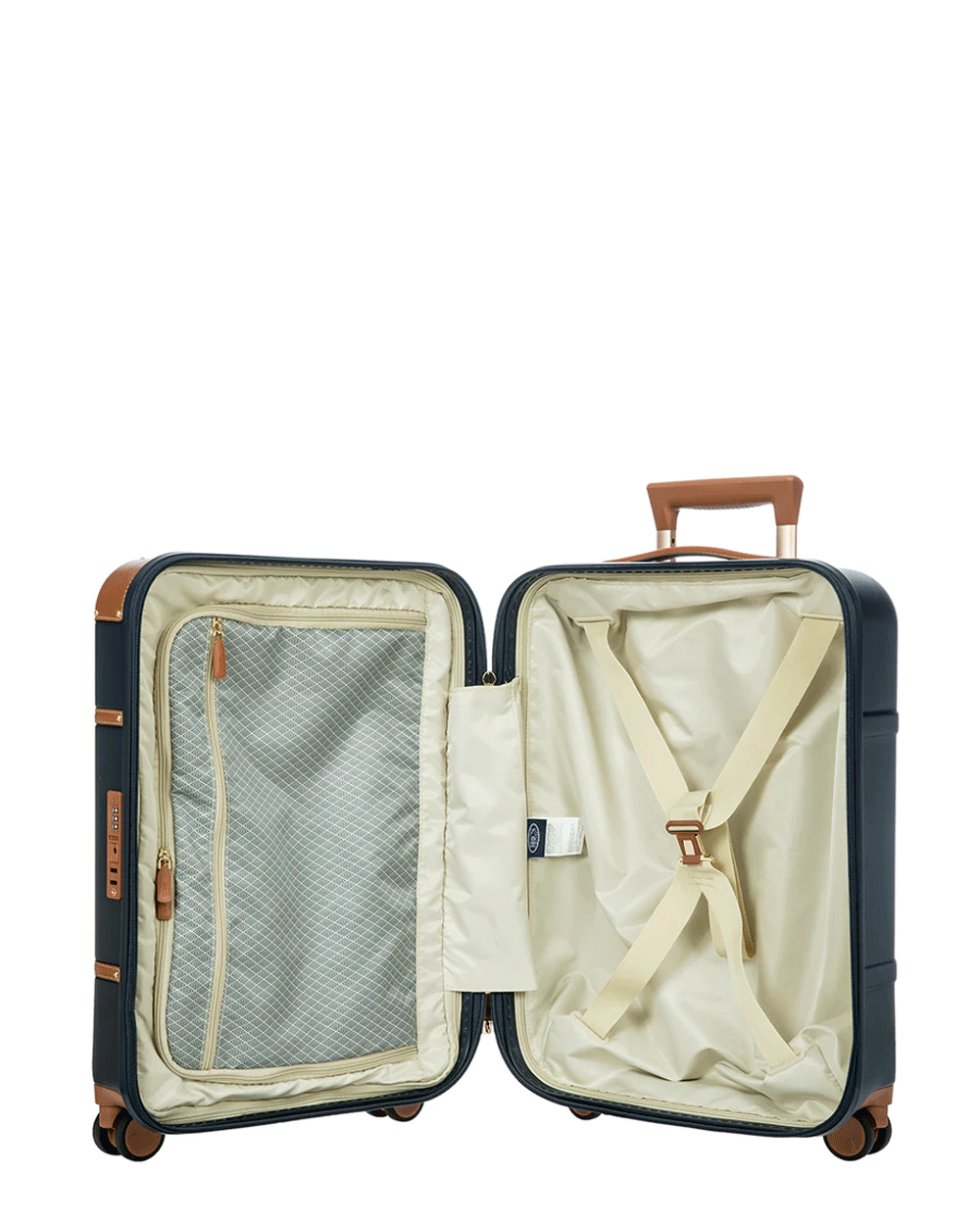 Bellagio 3.0 21” Spinner Carry On in Blue and Tan