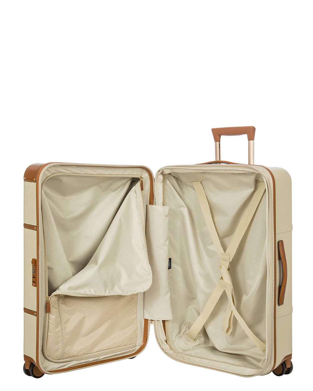 Bellagio 3.0 27” Spinner Trunk in Cream and Tan