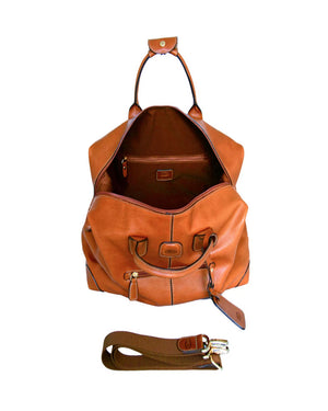 Life 18" Leather Duffle in Cognac